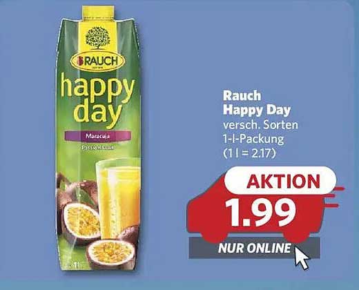 Rauch Happy Day 1-Liter-Packung in verschiedenen Sorten zum Aktionspreis