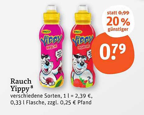 Rauch Yippy – Erfrischung für Groß und Klein