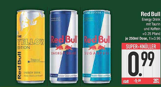 Red Bull Energy Drink 250ml Dose