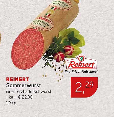 REINERT Sommerwurst – eine herzhafte Rohwurst