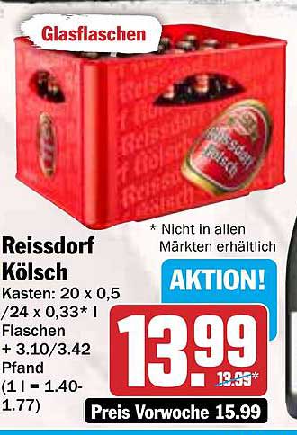 Reissdorf Kölsch Kasten 20 x 0,5 l