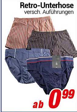 Retro-Unterhose verschiedene Ausführungen