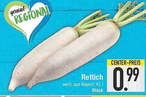 Rettich weiß, aus Bayern, KL. I