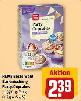 REWE Beste Wahl Backmischung Party-Cupcakes