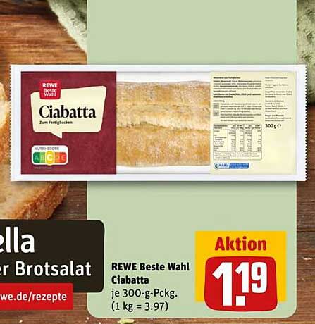 REWE Beste Wahl Ciabatta