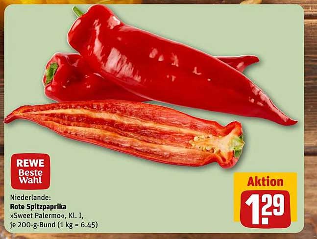 REWE Beste Wahl: Rote Spitzpaprika "Sweet Palermo"