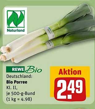 REWE Bio Porree Kl. II, je 500-g-Bund