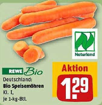 REWE Bio Speisemöhren Kl. I, je 1-kg-Btl.