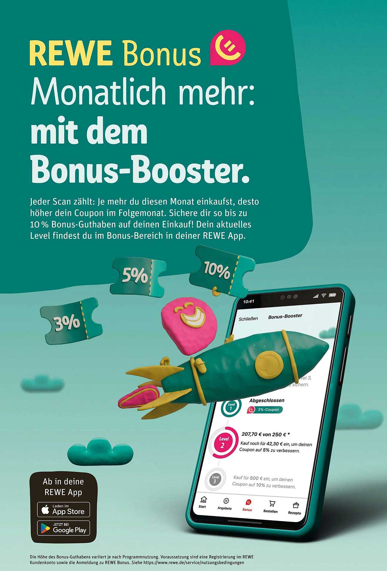 REWE Bonus - Monatlich mehr: mit dem Bonus-Booster