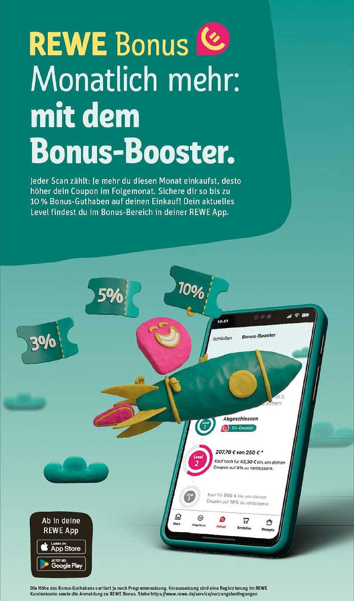 REWE Bonus: Monatlich mehr mit dem Bonus-Booster