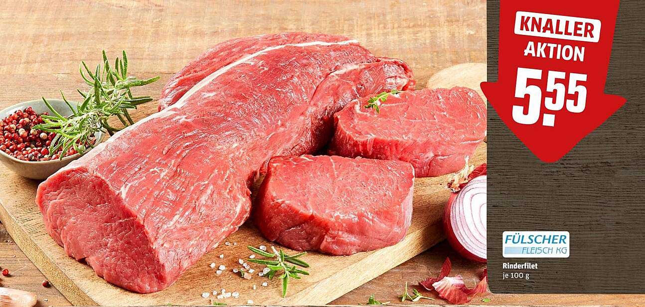 Rinderfilet von Fülscher – Nur 5,55€ je 100 g