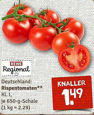 Rispen-Tomaten, je 650-g-Schale