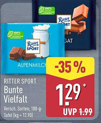 RITTER SPORT Bunte Vielfalt - 100-g-Tafel
