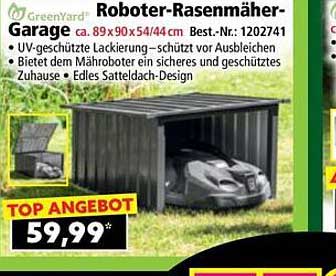 Roboter-Rasenmäher-Garage