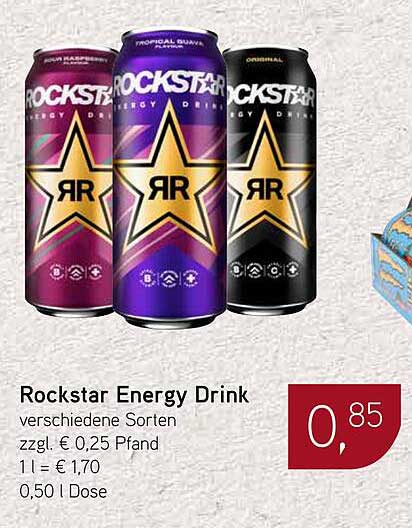 Rockstar Energy Drink – verschiedene Sorten