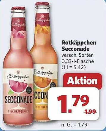 Rotkäppchen Seccovade - verschiedene Sorten 0,33-l-Flasche