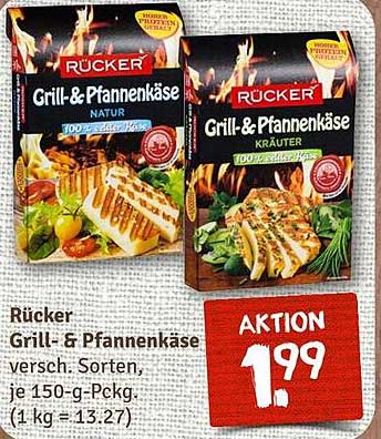 Rücker Grill- & Pfannenkäse - verschiedene Sorten, je 150-g-Pckg.