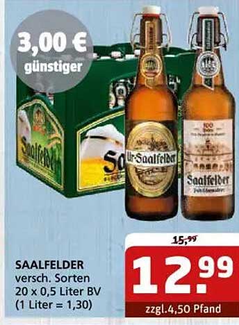 Saalfelder Bier - 20 x 0,5 Liter im Angebot