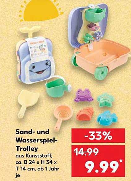 Sand- und Wasserspiel-Trolley