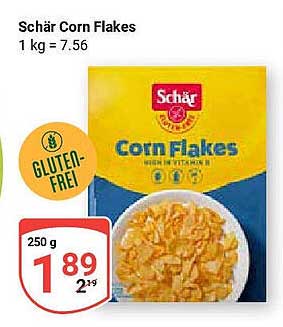 Schär Corn Flakes 250 g - glutenfrei