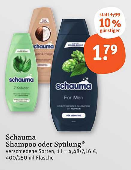 Schauma Shampoo oder Spülung - Verschiedene Sorten
