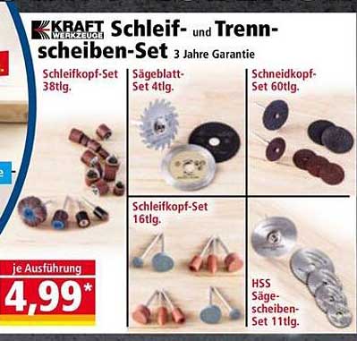 Schleif- und Trennscheiben-Set 3 Jahre Garantie