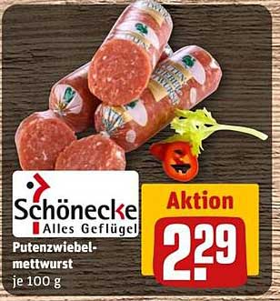 Schönecke Putenzwiebelmettwurst - frisch und lecker