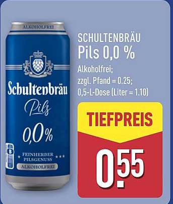 Schultenbräu Pils 0,0 %
