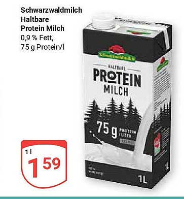 Schwarzwaldmilch Haltbare Protein Milch 1L