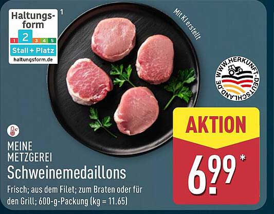 Schweinemedaillons - frisch aus der Metzgerei
