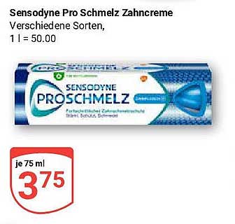 Sensodyne Pro Schmelz Zahnpasta - 75 ml (verschiedene Sorten)