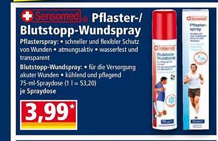 Sensomed Pflaster-/Blutstopp-Wundspray