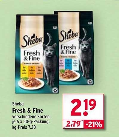 Sheba Fresh & Fine - Katzenfutter in verschiedenen Sorten