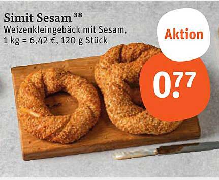 Simit Sesam Weizenkleingebäck mit Sesam