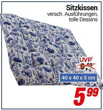 Sitzkissen – verschiedene Ausführungen und tolle Dessins