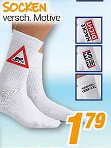 Socken mit verschiedenen Motiven