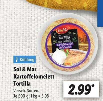 Sol & Mar Kartoffelomelett Tortilla 500g