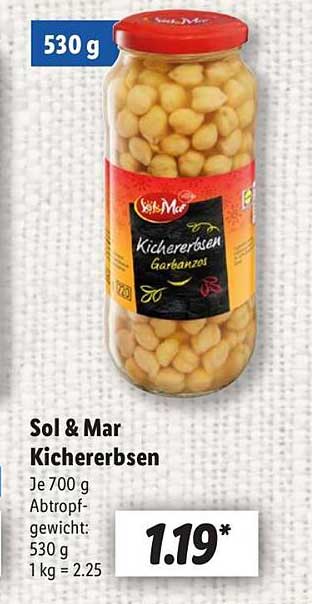 Sol & Mar Kichererbsen 530 g
