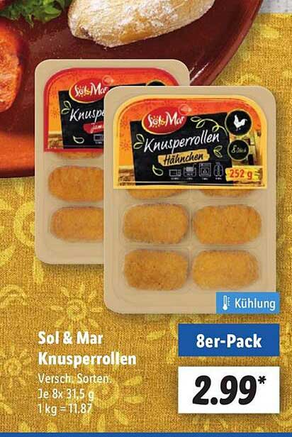 Sol & Mar Knusperrollen 8er-Pack