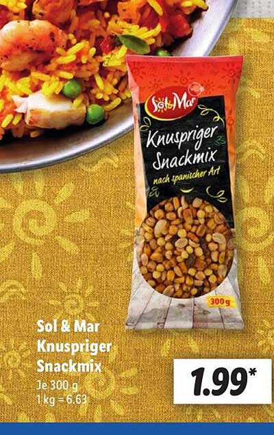 Sol & Mar Knuspriger Snackmix 300 g