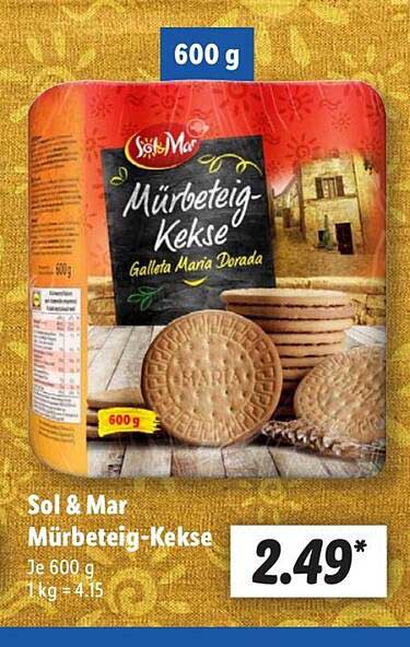 Sol & Mar Mürbeteig-Kekse 600 g