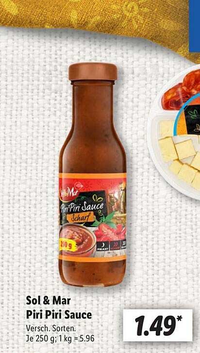 Sol & Mar Piri Piri Sauce, scharf 250 g