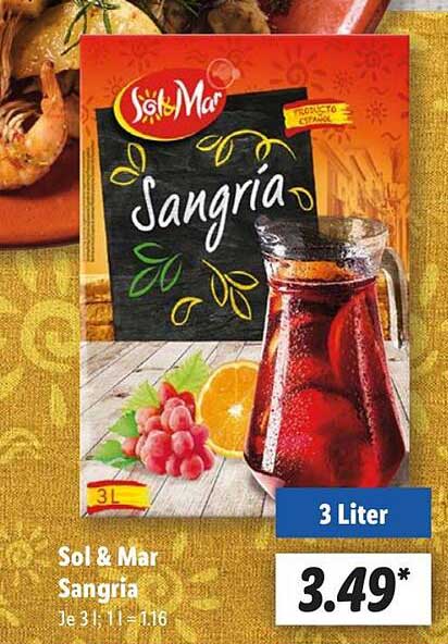 Sol & Mar Sangria 3 Liter