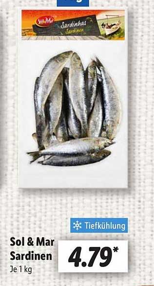 Sol & Mar Sardinen 1 kg, tiefgefroren