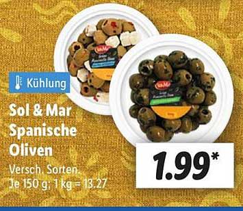Sol & Mar Spanische Oliven 150 g