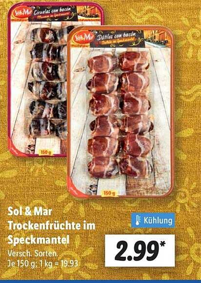 Sol & Mar Trockenfrüchte im Speckmantel