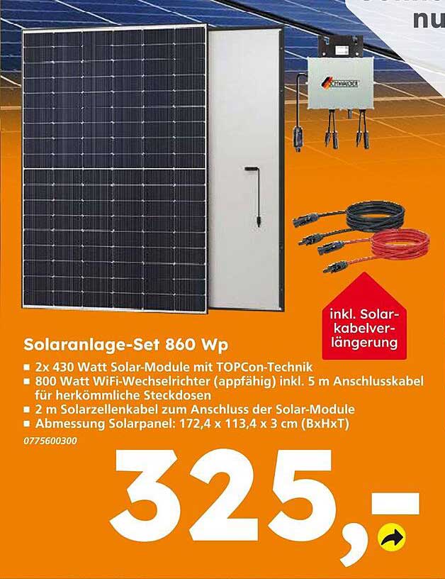 Solaranlage-Set 860 Wp
