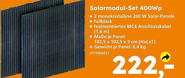 Solarmodul-Set 400Wp