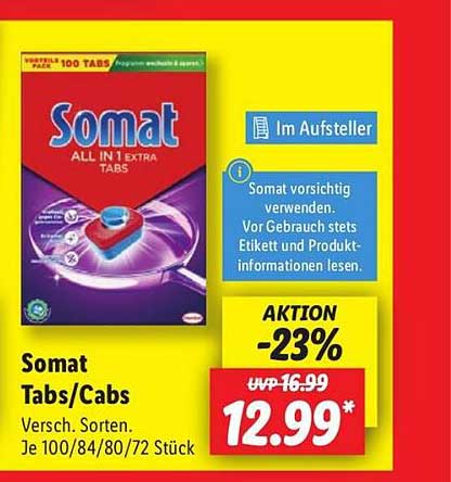 Somat Tabs/Cabs - 100 Stück