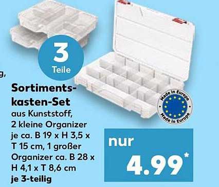Sortimentskasten-Set – 3-teilig aus Kunststoff